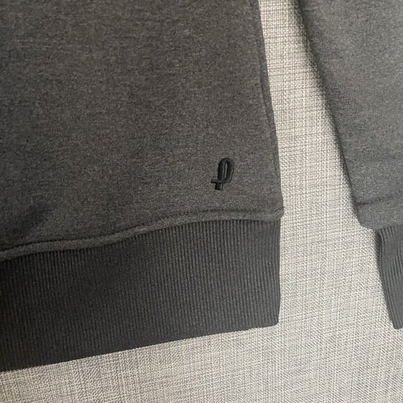Penn Sport Sweater Womens Medium Turtle Neck Zip Tennis Heather Grey - Picture 7 of 16